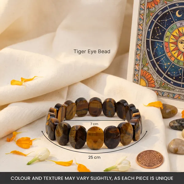 Timeless_Tiger_Eye_Flat_Beaded_Bracelet_|_Balance_&_Protection