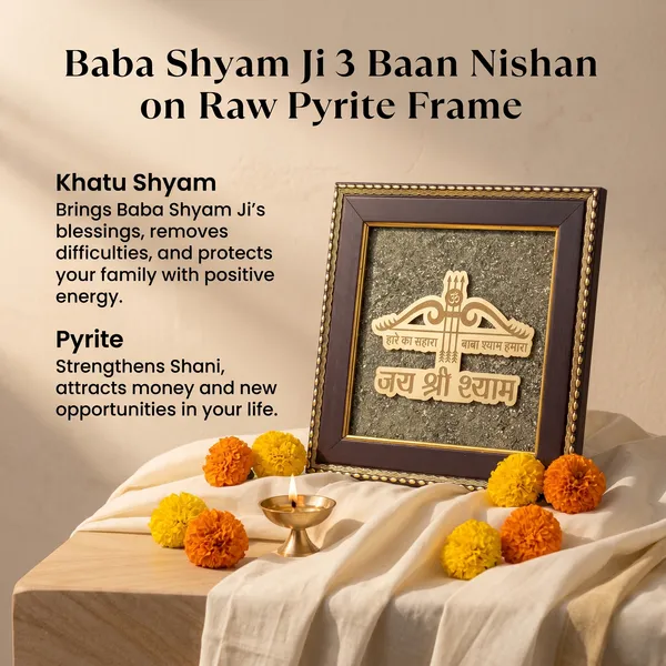 Divine_Hare_Ka_Sahara_Baba_Shyam_Humara_On_Raw_Pyrite_Frame_Maha_Lakshmi_Siddhi_|_Wealth_&_Success