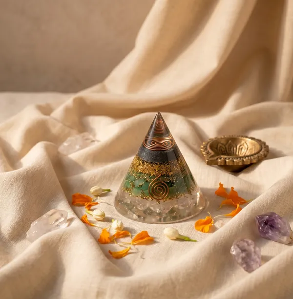 Powerful_Conical_Dhan_Yog_Pyramid_With_Selenite_Base_Standard_|_Wealth_&_Success