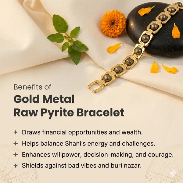 Minimalist_Metal_Raw_Pyrite_Bracelet_Gold_|_Wealth_&_Success