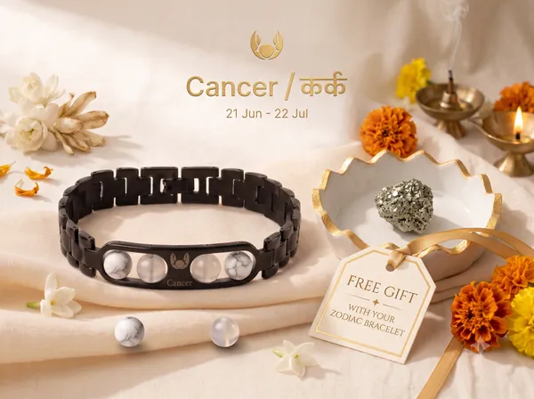 Cancer_Zodiac_Metal__Bracelet_–_Howlite_&_Milky_Quartz_|_GemsForever