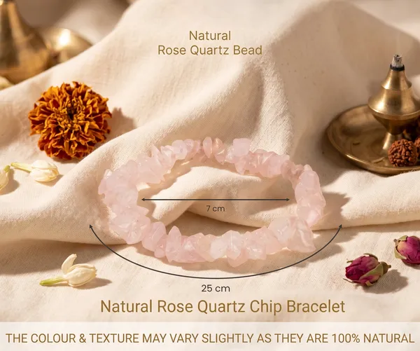 Authentic_Rose_Quartz_Chips_Bracelet_Stretchable_|_Healing_&_Clarity