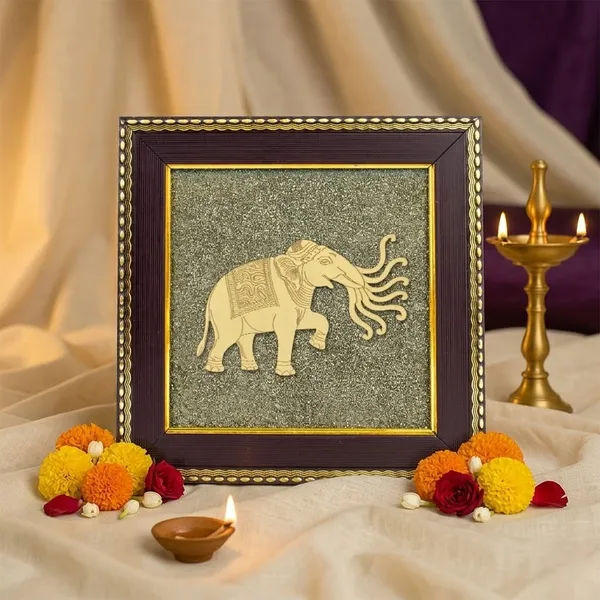 Sacred_7_Trunk_Elephant_Airavata_On_Raw_Pyrite_Frame_Non_Siddh_|_Wealth_&_Success