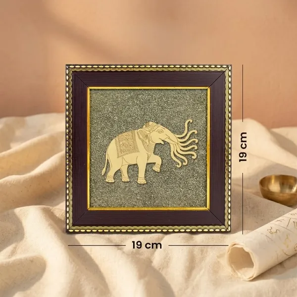 Sacred_7_Trunk_Elephant_Airavata_On_Raw_Pyrite_Frame_Non_Siddh_|_Wealth_&_Success