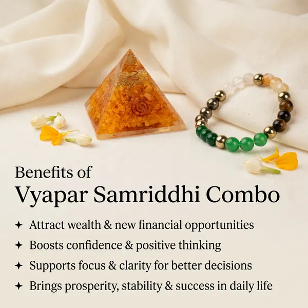 Powerful_Vyapar_Samriddhi_Combo_Dhan_Yog_Bracelet_With_Citrine_Pyramid_|_Balance_&_Protection_(Pack_Of_2_)