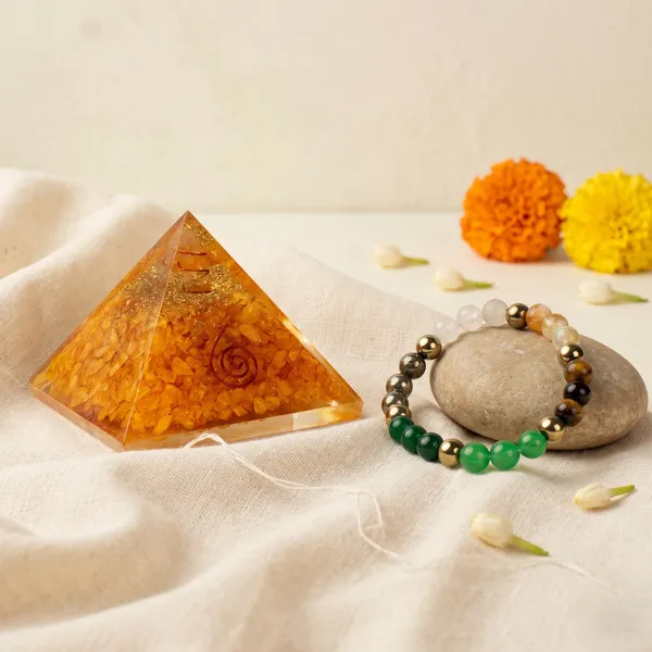 Powerful_Vyapar_Samriddhi_Combo_Dhan_Yog_Bracelet_With_Citrine_Pyramid_|_Balance_&_Protection_(Pack_Of_2_)