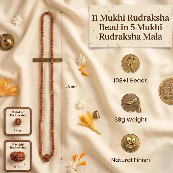 Classic_11_Mukhi_Rudraksha_Bead_In_5_Mukhi_Rudraksha_Mala_|_Balance_&_Protection