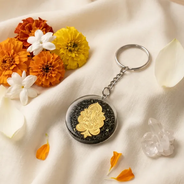 Elegant_Lakshmi_Ganesh_Ji_Pyrite_Keychain_Combo_Maha_Lakshmi_Siddhi_|_Wealth_&_Success_(Pack_Of_2_)