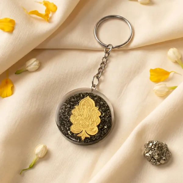 Elegant_Lakshmi_Ganesh_Ji_Pyrite_Keychain_Combo_Maha_Lakshmi_Siddhi_|_Wealth_&_Success_(Pack_Of_2_)
