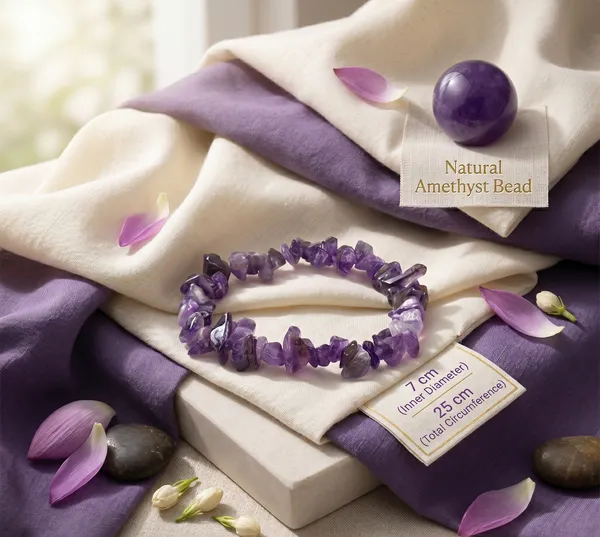 Authentic_Amethyst_Chips_Bracelet_Stretchable_|_Healing_&_Clarity