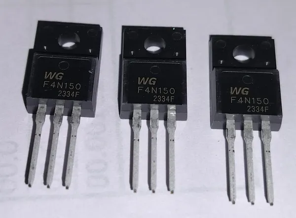 Wg_F4N150_2334F_Power_Mosfet_Transistor_To_220_Package