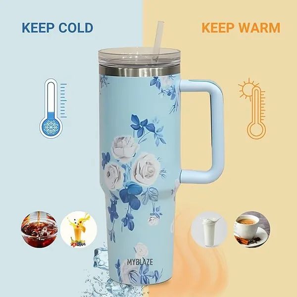 Vyralu_Blue_Stainless_Steel_Floral_Print_Insulated_Travel_Tumbler_1200_Ml