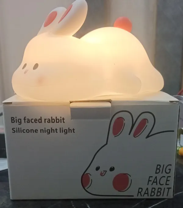 Vyralu_White_Rabbit_Silicone_Led_Night_Light_For_Kids_Room