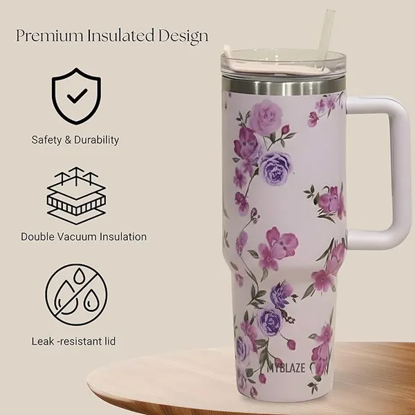 Vyralu_Purple_Stainless_Steel_Floral_Print_Insulated_Travel_Tumbler_1200_Ml