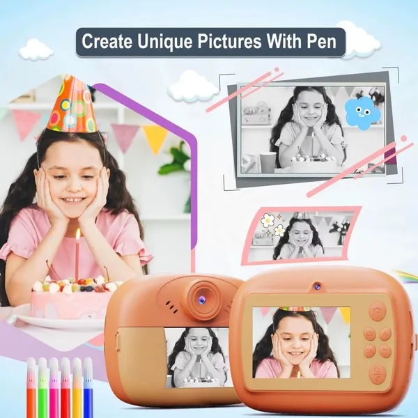 Vyralu_Pink_Instant_Print_Digital_Camera_With_Thermal_Printer_For_Kids