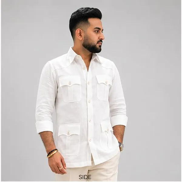 White_Blended_Linen_Hunter_Shirt