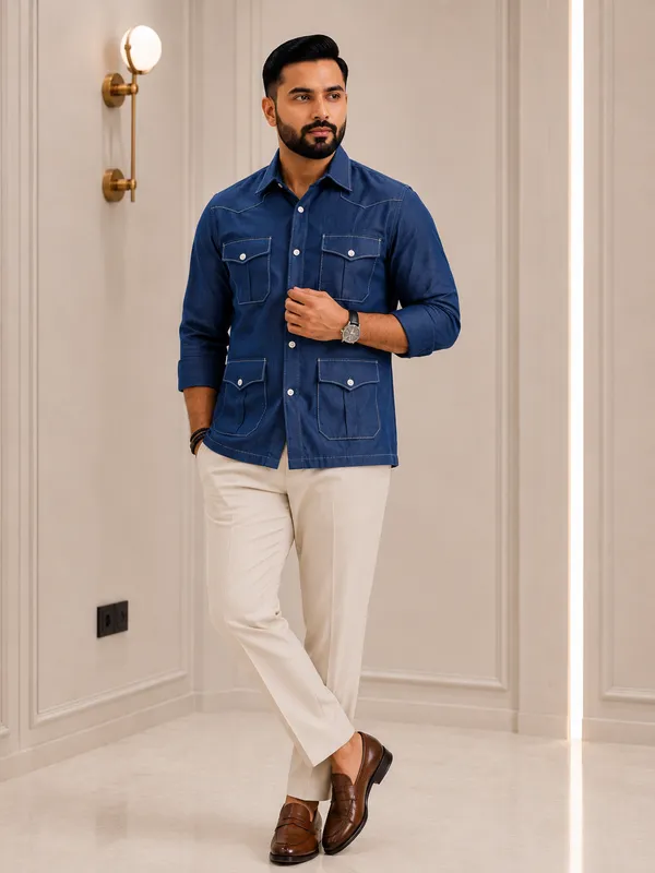 Denim_Blue_Blended_Linen_Hunter_Shirt