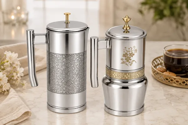 Golden-Silver_And_Silver_Steel_Serving_Jug_Duo_2L