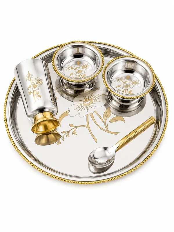 Brass_Two_Tone_Stainless_Steel_and_Brass_Dining_Thali_Set_5_Pieces