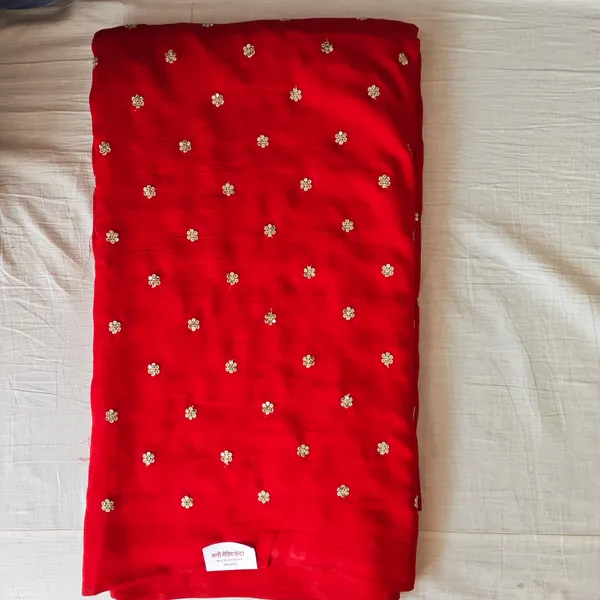 Red_Silk_With_Buti_Work_Unstitched_Material_For_Women