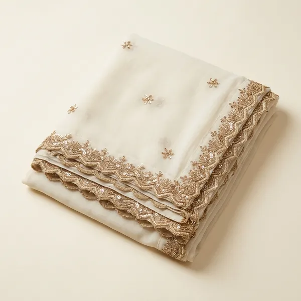 Cream_Organza_With_Work_Dupatta_For_Women