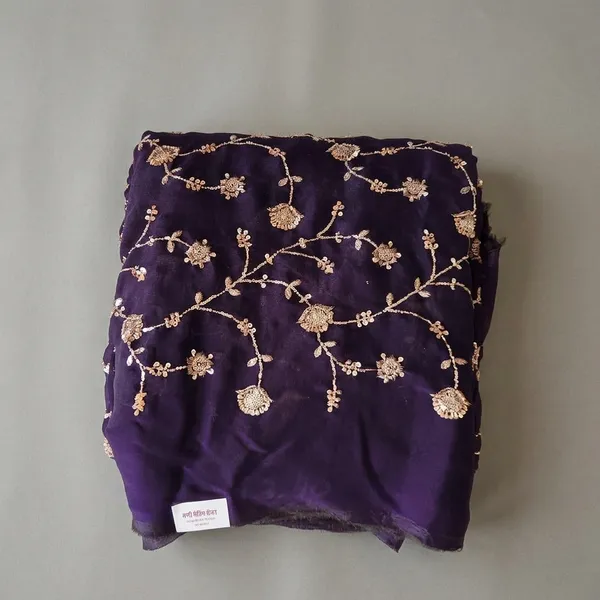 Purple_Silk_With_Hand_Work_Unstitched_Material_For_Women