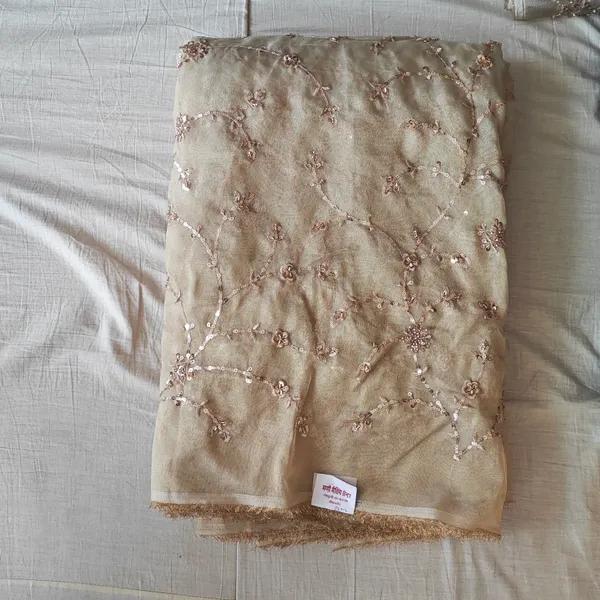 Beige_Tissue_With_Hand_Work_Unstitched_Material_For_Women