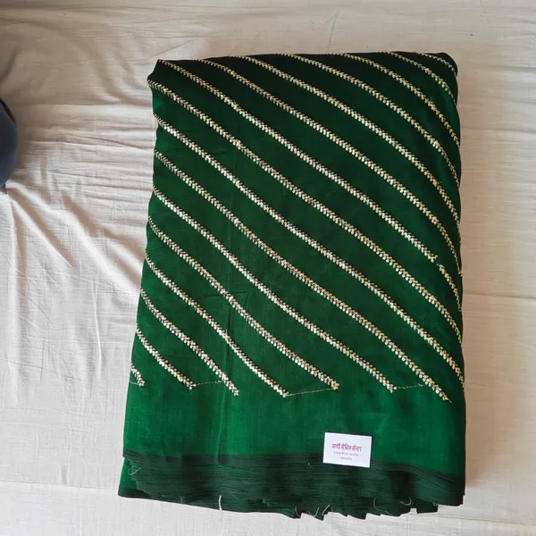 Green_Silk_With_Zari_Work_Unstitched_Material_For_Women