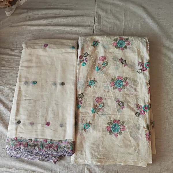 Cream_Kora_Cotton_With_Thread_Work_Unstitched_Material_For_Women