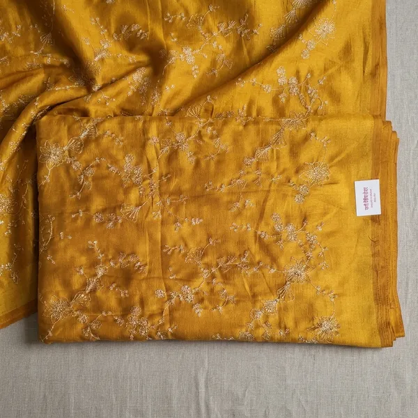 Mustard_Yellow_Silk_With_Zari_Work_Unstitched_Material_For_Women