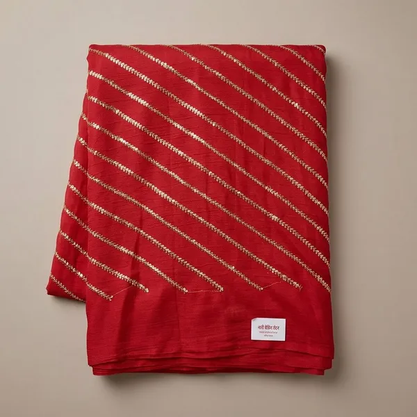 Red_Silk_With_Zari_Work_Unstitched_Material_For_Women