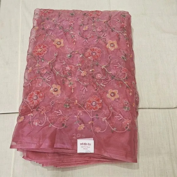 Pink_Organza_With_Multi_Work_Unstitched_Material_For_Women