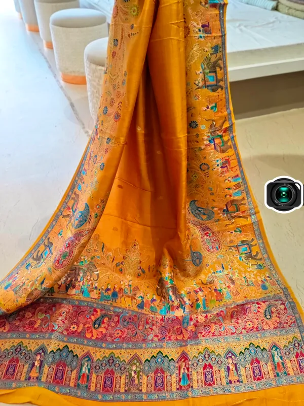 Mustard_Yellow_Pure_Viscose_Dola_With_Pattani_Work_Dupatta_For_Women