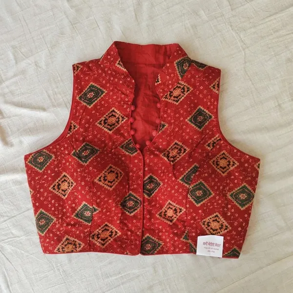 Red_Cotton_Premium_Design_Blouse_For_Women