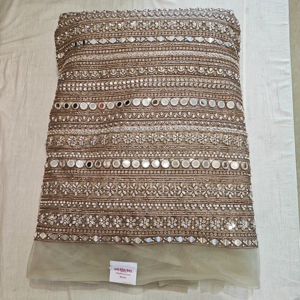 Brown_Net_With_Hand_Work_Unstitched_Material_For_Women