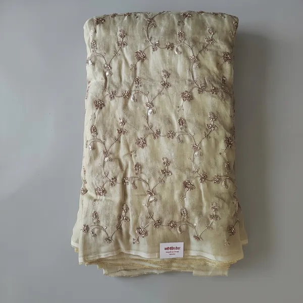 Beige_Tissue_With_Hand_Work_Unstitched_Material_For_Women