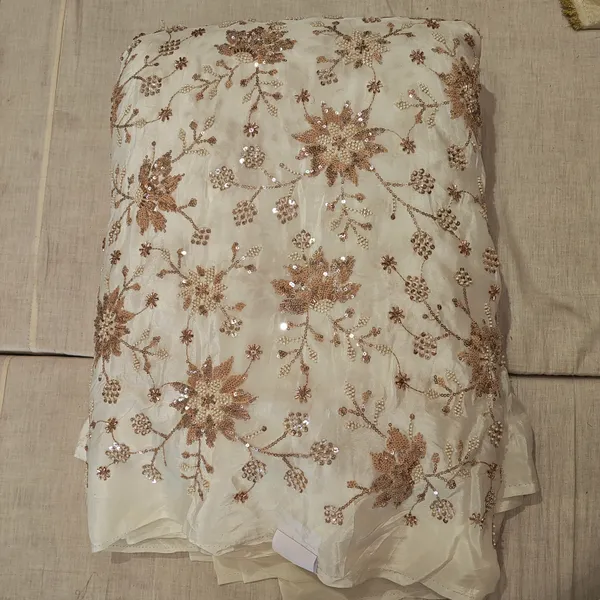 Cream_Crepe_With_Hand_Work_Unstitched_Material_For_Women