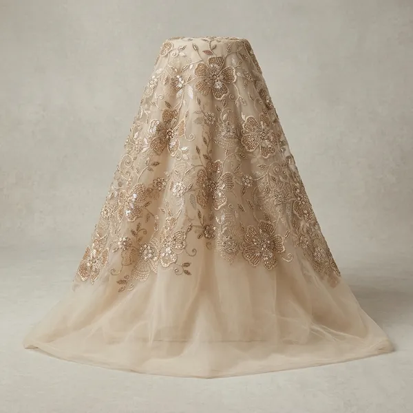 Beige_Net_With_Hand_Work_Unstitched_Material_For_Women