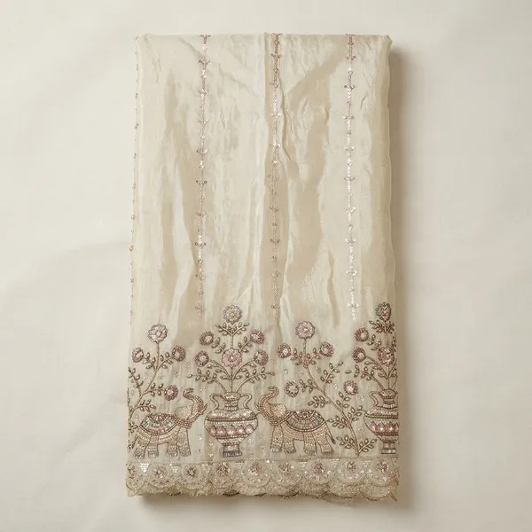 Ivory_Tissue_With_Hand_Work_Unstitched_Material_For_Women