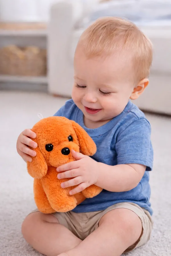 Orange_Plush_Puppy_Dog_Toy_With_Black_Button_Eyes