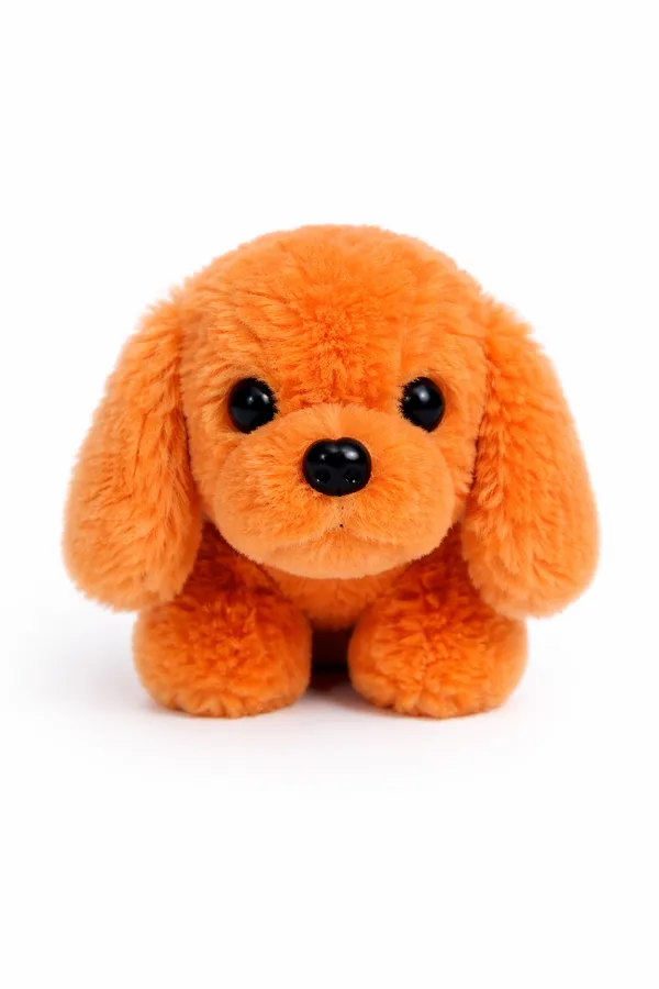 Orange_Plush_Puppy_Dog_Toy_With_Black_Button_Eyes