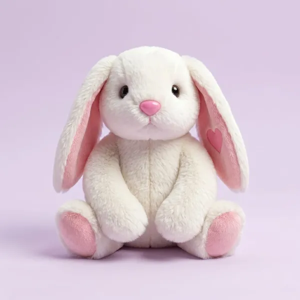 White_Plush_Bunny_Rabbit_Toy_With_Pink_Accents