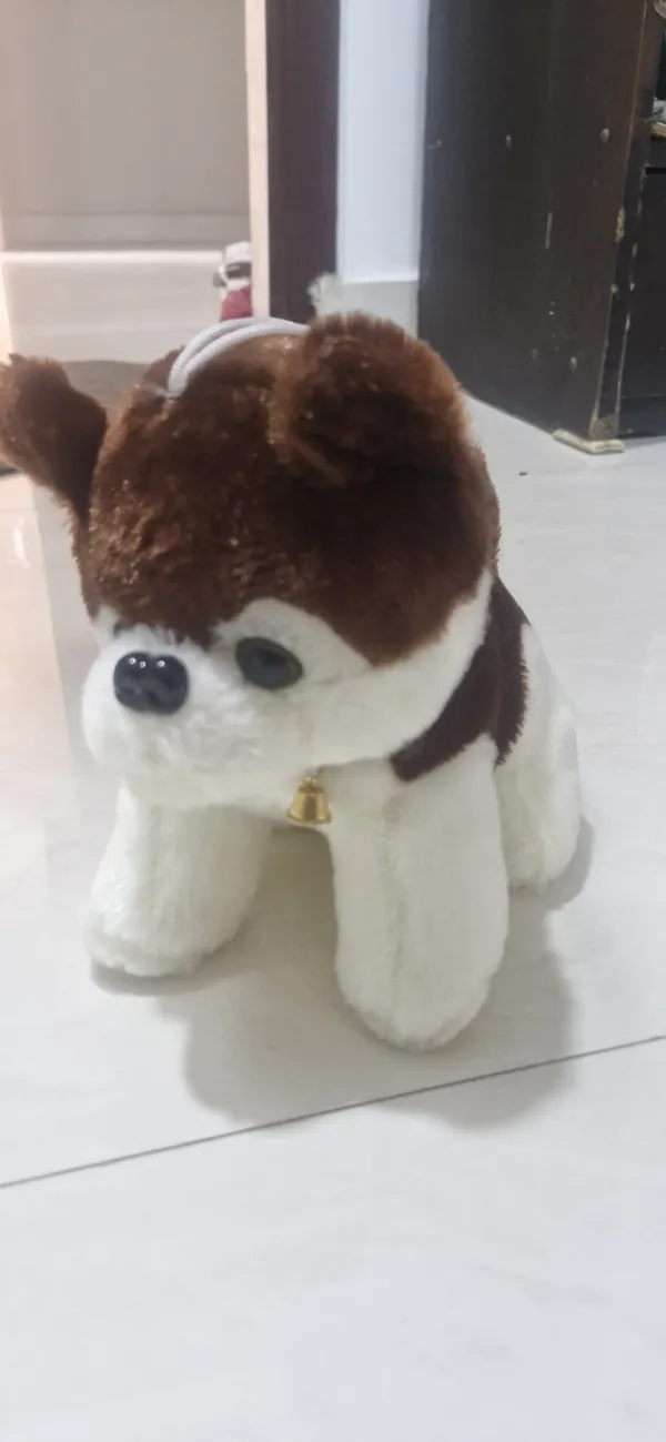 Brown_White_Plush_Dog_Soft_Toy_With_Collar