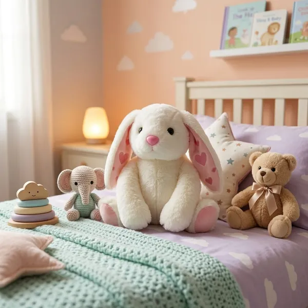 White_Plush_Bunny_Rabbit_Toy_With_Pink_Accents