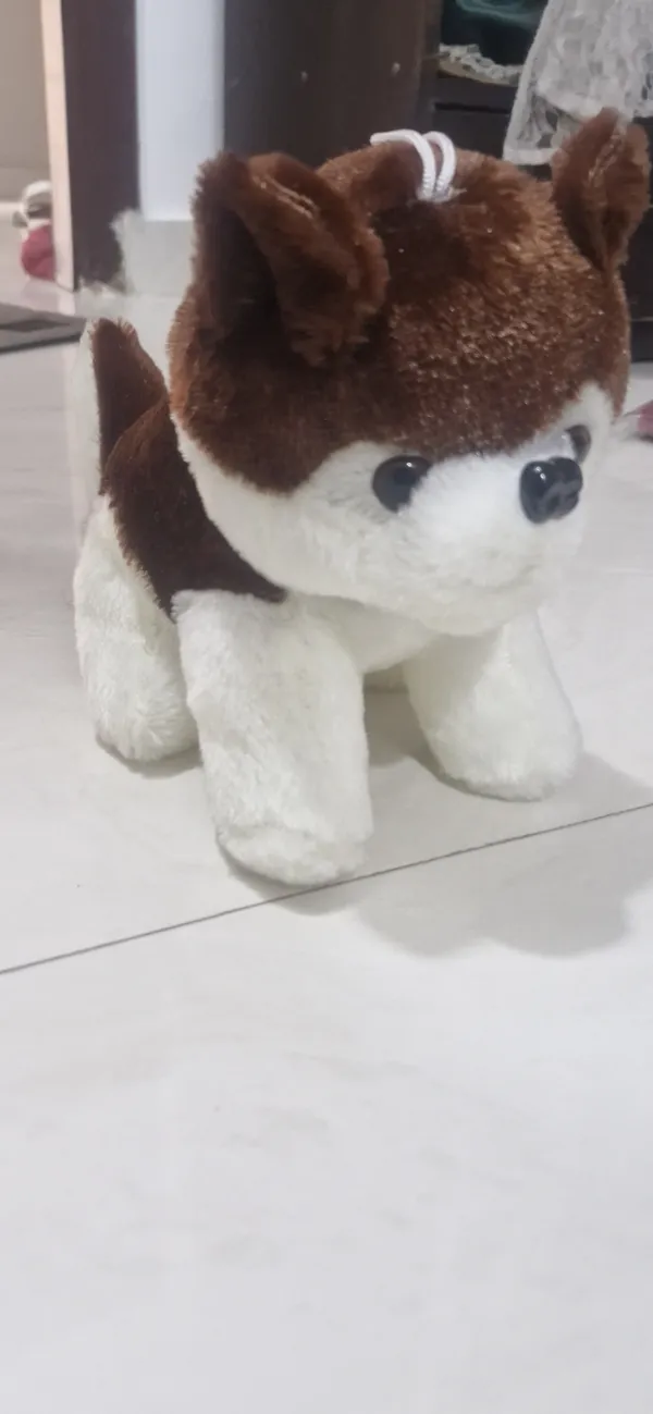Brown_White_Plush_Dog_Soft_Toy_With_Collar