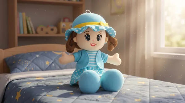 Blue_Polka_Dot_Dress_Girl_Plush_Doll_54_Cm