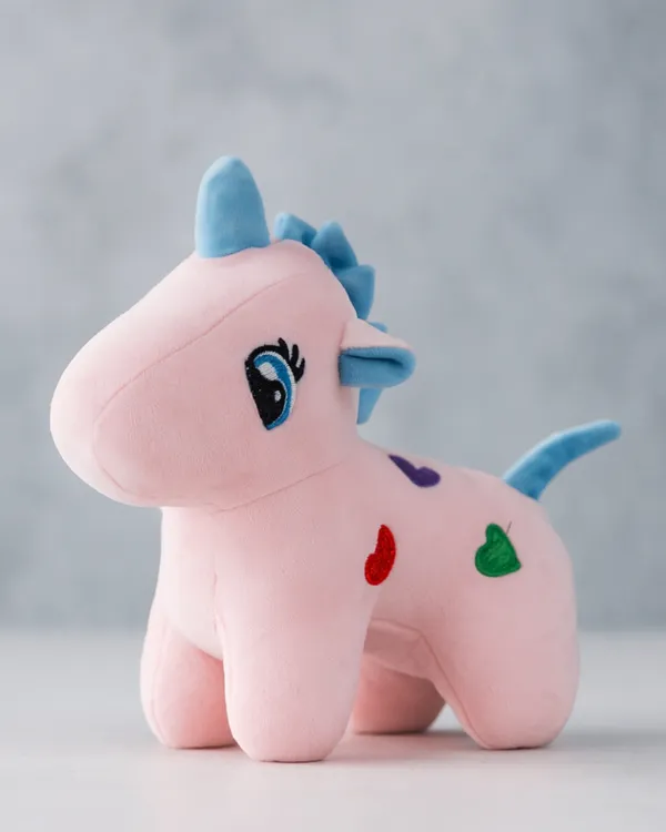 Pink_Plush_Unicorn_Soft_Toy_With_Blue_Mane_25_Cm