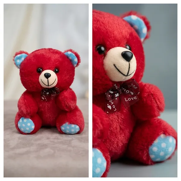 Red_Teddy_Bear_Plush_Toy_With_Blue_Accents