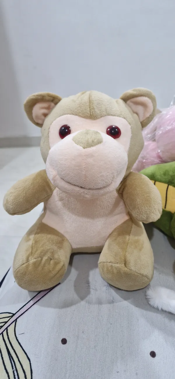 Beige_Cream_Plush_Monkey_Cuddle_Toy_For_Kids