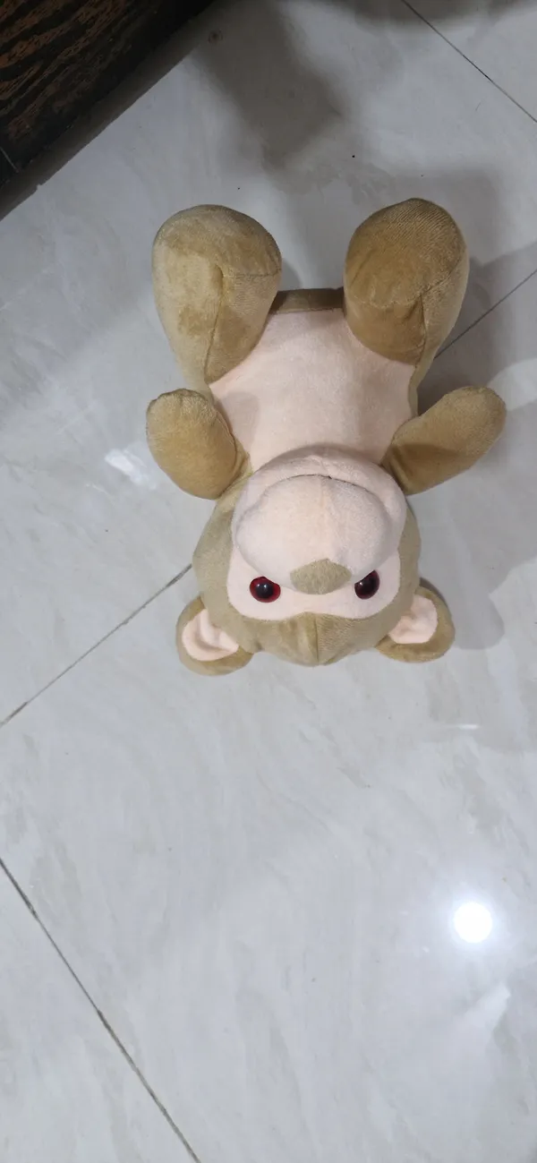 Beige_Cream_Plush_Monkey_Cuddle_Toy_For_Kids